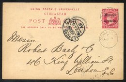 1902 10c Postcard To London With Full Message, Cancelled MOGADOR AU.14.02. - Autres & Non Classés