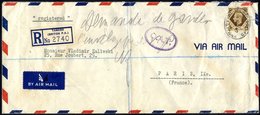 TANGIER 1930's-51 Covers (8) With A Range Of Frankings Incl. A 1947 Registered Airmail Envelope To France With GB 1s & O - Autres & Non Classés