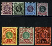 1908-09 'POSTAGE POSTAGE' Set, Fine M, SG.165/171. (7) Cat. £550 - Autres & Non Classés