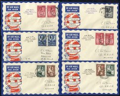 1936 (29.10) Lagos - London First Flight, Series Of Illustrated Envelopes For Certain Stages Of The Route, Franked 2d Fo - Autres & Non Classés