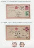 O.F.S/ORANGE RIVER COLONY Collection & Study Of ½d & 1d Postcards From 1890 To 1905, Both M & U Incl. V.R.I Overprints & - Autres & Non Classés