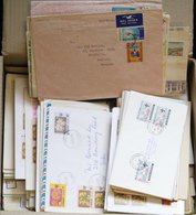 Modern Accumulation Of Covers In A Box (approx 400-500) Incl. A Good Variety Of Village Pmks; FDC's & Official Mail Etc. - Autres & Non Classés