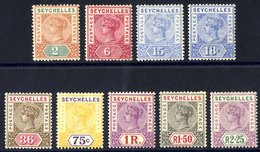 1897-1900 Colours Changed Set M, SG.28/36. (9) Cat. £300 - Other & Unclassified