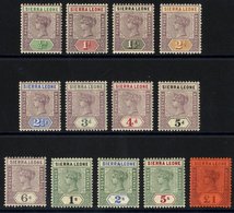 1896-97 CCA Set, Fine M, SG.41/53. (13) Cat. £450 - Autres & Non Classés