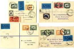 1931 First Flight Covers (4) Incl. 1931 Aug 5th SWAA Kehoboth - Mariental Reg Cover And Thus In Mailbag And Mis-sent To  - Other & Unclassified