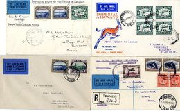 1932-34 First Flight Covers (4) From 1932 Jan 27th SWAA/Imperial A.W Keetmanshoop - London Springbok Cover Franked 4d Ai - Autres & Non Classés