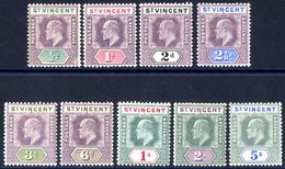 1902 CCA Set, Fine M, SG.76/84. (9) Cat. £150 - Other & Unclassified