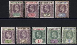 1902 CCA Set, Fine M (2½d - Gum Has Some Tones/foxing), SG.76/84 (9) Cat. £150 - Autres & Non Classés