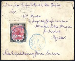 1898 'Nile Expeditionary Force' Cover To Malta, Endorsed At The Top 'From Pipe Major W Ross, 1st Sea(forth) Highrs' With - Other & Unclassified