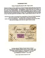 1871 Envelope Endorsed 'Militaire Francais Interne En Suisse' With Three Line 'Militaires Francais/internes En Suisse/Gr - Other & Unclassified