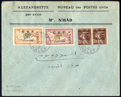 1921 Oct 10th French Military Flight Overprinted Air Stamps Plus Further 1p Aleppo - Alexandretta, Highly Catalogued Sta - Sonstige & Ohne Zuordnung