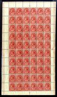 1922-26 MCCA 2s Red/emerald Complete Sheet Of Sixty Stamps With Full Margins All Round, Fresh UM, SG.174. Cat. £1500 - Autres & Non Classés