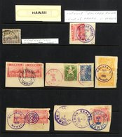 HAWAII Postmarks Etc. 1894 - Later, Pair Of Covers With 2c Brown (Sc.75) Or 5c Rose-lake (Sc.76), Fine Clear Postmark, R - Autres & Non Classés