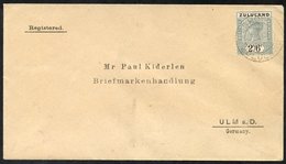1897 Registered Envelope To Germany With 2/6d, Cancelled Eshowe JA.13.97. - Autres & Non Classés