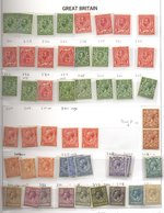 COLLECTION 1840-1970 Housed In A Davo Album From 1840 1d Fine Four Margins, 1841 2d, 2d Stars (2), 1870 1½d Pl.3 M, Surf - Autres & Non Classés