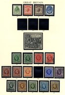 COLLECTION Of M & U In A Windsor Album Incl. 1840 1d, 1841 2d Both Four Margins, 1929 £1 PUC - Sound Used, 1937 Set M, 1 - Otros & Sin Clasificación