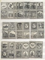 SCOTTISH SUNDAY SCHOOL STAMPS 1890-1913 Engraved By G. E. Oliver Of Edinburgh - Collection Of Se-tenant Blocks Of Four I - Andere & Zonder Classificatie