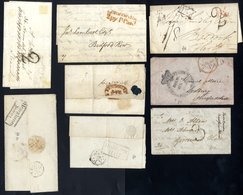 LONDON Twopenny Posts: C1805-38 Covers With Good Variety Of Paid & Unpaid Marks, Hand-struck '2' & '3' Incl. Inspector's - Andere & Zonder Classificatie