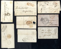 LONDON Twopenny Posts: C1805-38 Covers With Good Variety Of Paid & Unpaid Marks, Hand-struck '2' & '3' Incl. Inspector's - Sonstige & Ohne Zuordnung