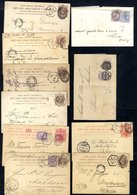 LONDON 1880-99 Covers & Cards To Foreign Destinations, All With London Late Period Hexagonal Duplex Cancellations Incl.  - Andere & Zonder Classificatie