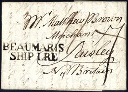 1784 Entire Letter From Charlston (5th Nov) To Paisley, Scotland (North Britain), Obverse Bears A Fine Strike Of The BEA - Other & Unclassified