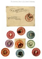 ADVERTISING RINGS QV 1½d Brown Wrapper With W. H. Smith & Son Advert Ring Used To India, Also Nine Advertising Rings All - Other & Unclassified