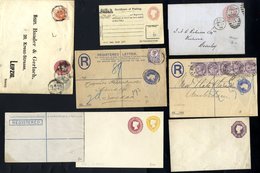 QV Used & Unused Stationery With Envelopes Of Various Values Incl. Silk Thread 2d Shades Unused, STO Incl. Uprated For F - Other & Unclassified