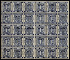 1880 (Circa) Lancashire & Yorkshire Railway Wyre Dock 1d Cartage Stamp In Pane Of 30 Stamps, Fresh UM, Not Recorded By E - Altri & Non Classificati