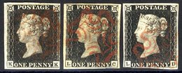 Plate 4 KK, Three Good To Large Margins, Close Cut Right Side, Also LC, Four Good Margins, Small Thin, Plus LD, Good Mar - Autres & Non Classés