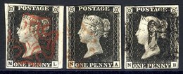 Plate 4 ML, Good To Huge Margins, Fine Red MC, Tiny Abrasion In Front Of Queen, Also NA, Close Cut At N.W Corner, Fine R - Autres & Non Classés