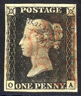 Plate 4 OA, Fine Four Margins, Superb Red MC. - Other & Unclassified
