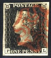 Plate 4 PL, Good To Large Margins, Fine Red MC. - Other & Unclassified
