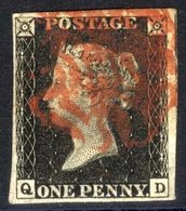 Plate 4 QD, Good To Very Large Margins, Cancelled Red MC's. - Other & Unclassified