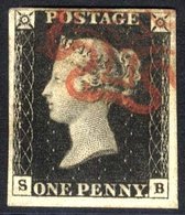 Plate 4 SB, Good To Large Margins, Fine Red MC. Attractive. - Other & Unclassified