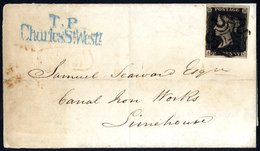 1840 Letter From Institution Of Civil Engineers, Westminster, Franked Pl.9 AC, Good To Huge Margins, Cancelled By Fine B - Autres & Non Classés
