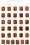 1864-79 1d Plates 71 To 225 (excl. 77), Good To VFU Set, SG.43/4. (151) - Other & Unclassified