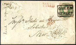 1855 Transatlantic Mail - Fine Envelope Sent From Glasgow To New York Via Liverpool, Sent Per Collins Line Steamer 'Balt - Other & Unclassified