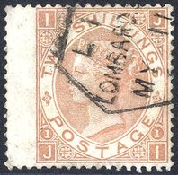 1880 2s Brown JI Wing Margin Example, Cancelled By Lombard St Hexagonal D/stamp, SG.121. (1) - Other & Unclassified