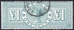 1891 £1 Green MC, Superb U Example With Part C.d.s, SG.212. - Autres & Non Classés