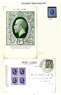 1912 IDEAL STAMP EXHIBITION Range Of Souvenir Postcards (10) In Various Colours - Four Bear Exhibition Double Ring Cance - Other & Unclassified