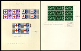 1957-65 M Or UM Collection Of Commems Housed In Four F.G.Warwick Albums Principally Varieties Or Retouches In Multiples, - Sonstige & Ohne Zuordnung