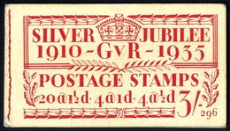 1935 Silver Jubilee 3s, SG.BB28, Edition 296, Fist Three 1½d Panes Inverted, VF. - Other & Unclassified