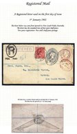 1902 1d & 2½d Stamped To Order Stationery Envelope Uprated With KEVII 1d Addressed To Sydney, Australia, Cancelled By Ip - Other & Unclassified