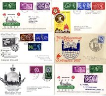 COLLECTION Of Better Illustrated FDC's (typed Addresses) Comprising 1957 Scouts (Sutton Coldfield), 1957 Parliament (Con - Autres & Non Classés