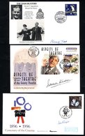 CELEBRITY SIGNED COVERS Collection Of 89 Autographed Covers Plus Picture Of The 1966 England World Cup Winners Signed By - Autres & Non Classés