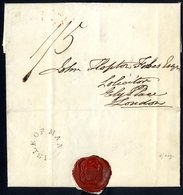 ISLE OF MAN 1831 Cover From Douglass To London, Bears On Reverse A Superb Isle Of Man Undated Circle, Fine Strike. Clean - Autres & Non Classés