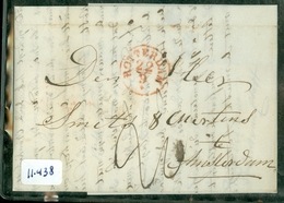 HANDGESCHREVEN BRIEF Uit 1844 Gelopen Van ROTTERDAM  Naar AMSTERDAM   (11.438) - ...-1852 Precursori