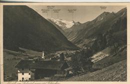 Neustift Im Stubaital V. 1936  Dorfansicht Mit Gletscher  (1508) - Neustift Im Stubaital