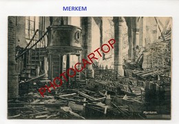 MERKEM-Interieur De L'Eglise-Carte Allemande-Guerre 14-18-1WK-Belgien-Feldpost- - Houthulst