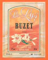 étiquette Vin De Buzet Cuvée Le Lys 1996 V B à Buzet Sur Baise - 75 Cl - Fiori